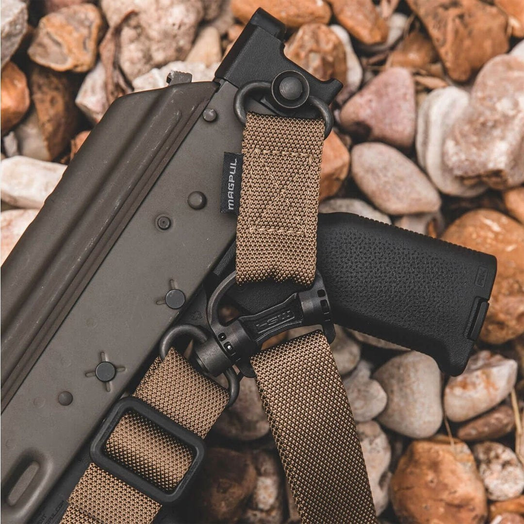 Sangle d'arme MS4 Dual QD Gen2 Magpul convertible nylon 3,2 cm anneau acier