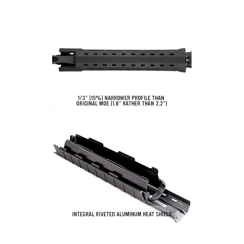 Garde-main Magpul MOE SL Mid à fentes M-LOK pour AR15 et M4 de 226 mm de long