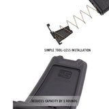 Réducteur de capacité Minus 5 Magpul pour chargeurs PMAG LR/SR M3 7.62x51, lot de 3