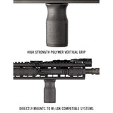 Poignée verticale Magpul MVG à fixation M-LOK polymère texturé TSP 40 g