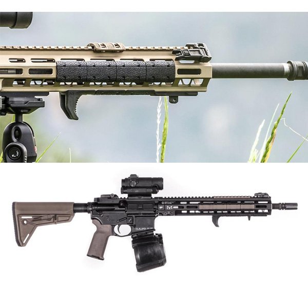 Couvre-rails M-LOK Type 2 Magpul en 2 parties lot de 6 pour rail aluminium