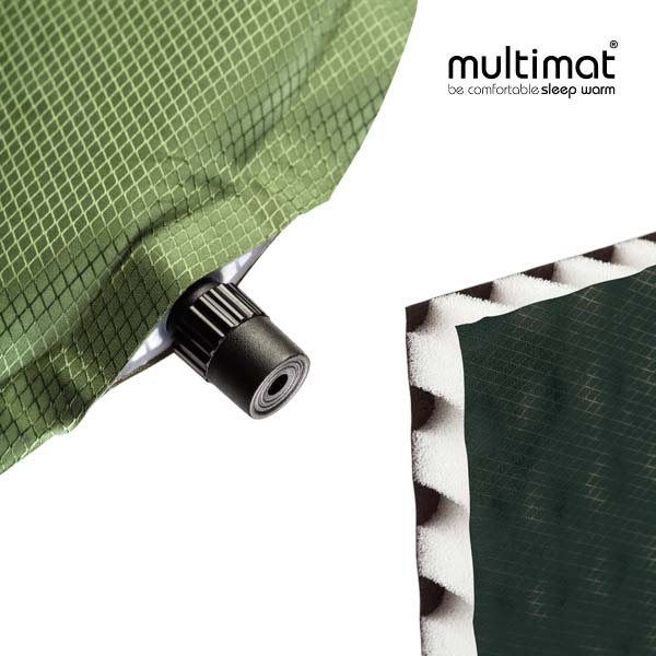 Matelas autogonflant Multimat Adventure 25 épaisseur 25 mm polyester 75D rip-stop