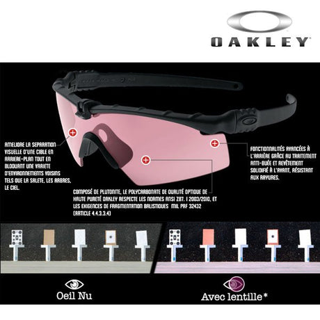 Lunettes balistiques Oakley SI M-Frame 3.0 ANSI Z87.1 et MIL-PRF 31013 monture 30 g