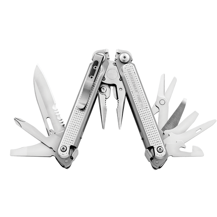 Outil multifonctions FREE P2| 19 Outils Leatherman - Gris - - Welkit.com - 37447006609 - 4