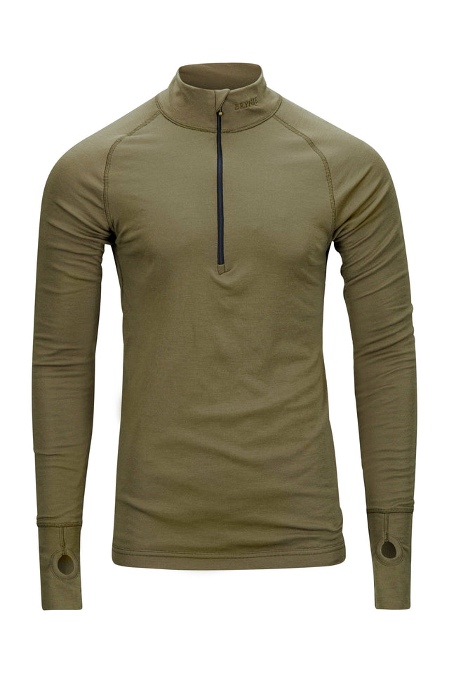 Maillot de corps col à glissière 3/4 Brynje Arctic laine mérinos 220 g/m² double épaisseur