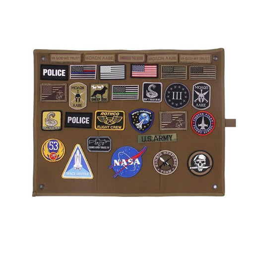 Panneau auto-agrippant ROLL-UP MORALE PATCH BOARD Rothco - Coyote - - Welkit.com - 3662950015212 - 1