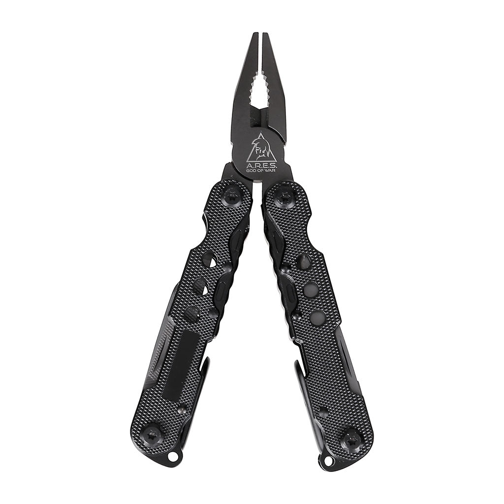 Pince multifonctions Ares Black Crab 12 outils 260 grammes avec étui à passant de ceinture