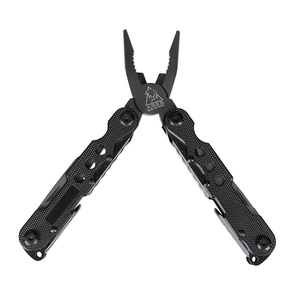Pince multifonctions Ares Black Crab 12 outils 260 grammes avec étui à passant de ceinture