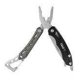 Pince multifonctions Ares Crabe Mini 6 outils avec mousqueton intégré et clip métallique