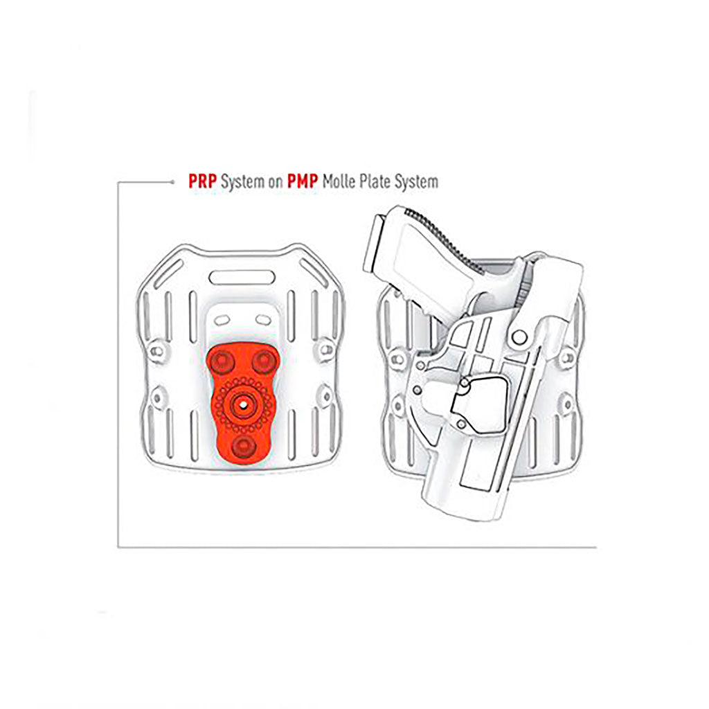 Plateau tournant King Cobra en polyamide injecté pour étui porte-chargeur et accessoire