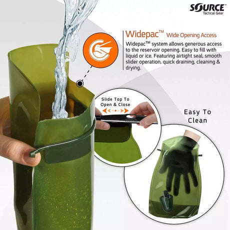 Poche à eau WLPS LOW PROFILE 3L Source Tactical - Vert - Welkit.com