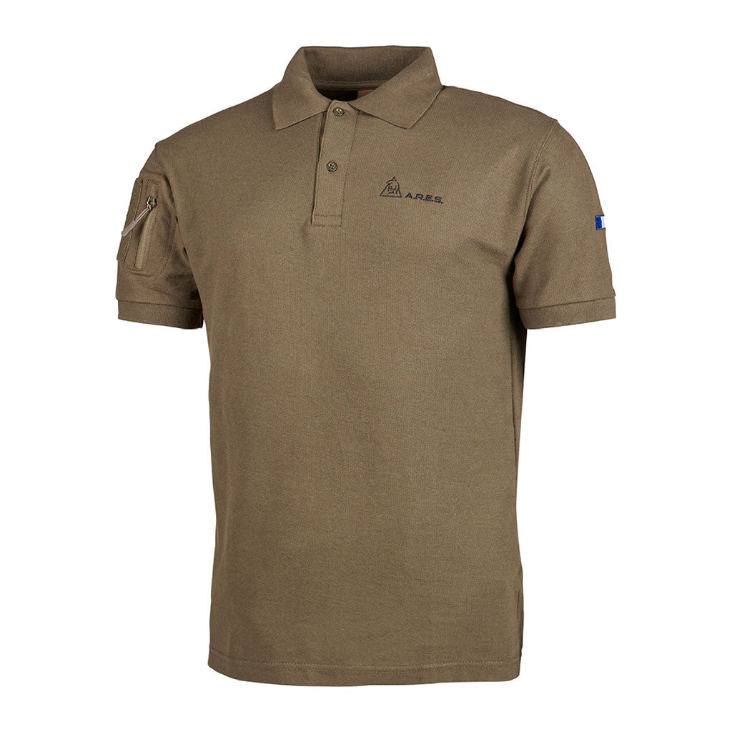Polo tactique Ares French Army polycoton 230 g/m² poche de manche à glissière