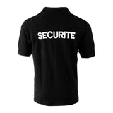 Polo tactique Ares manches courtes broderie SECURITE poitrine et dos