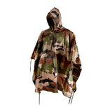 Poncho militaire Ares en nylon ripstop enduit polyuréthane à coutures thermosoudées