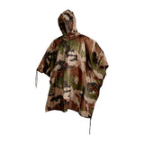 Poncho militaire Ares en nylon ripstop enduit polyuréthane à coutures thermosoudées