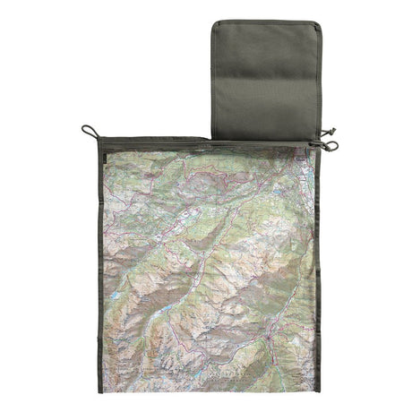 Porte - carte topographique avec poche EXPÉDITION A10 Equipment - Vert Olive - Welkit.com