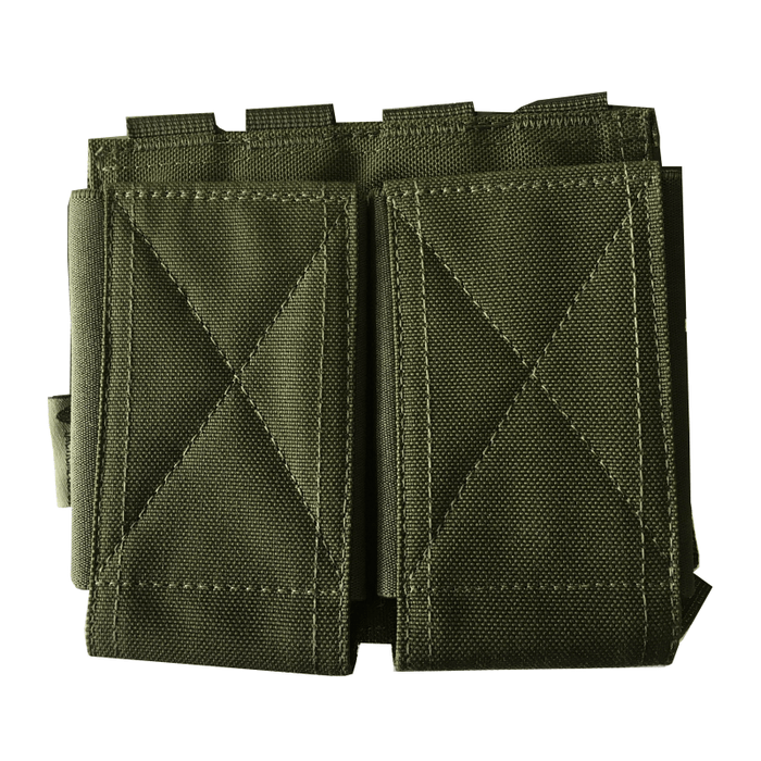 Porte-chargeur ouvert DOUBLE ELASTICATED MAG Bulldog Tactical - Vert olive - - Welkit.com - 2000000343815 - 3