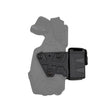 Accessoire MOLLE Porte cartouche pour taser X2 EN Polymere avec fixation frontale sur Hols Radar 1957
