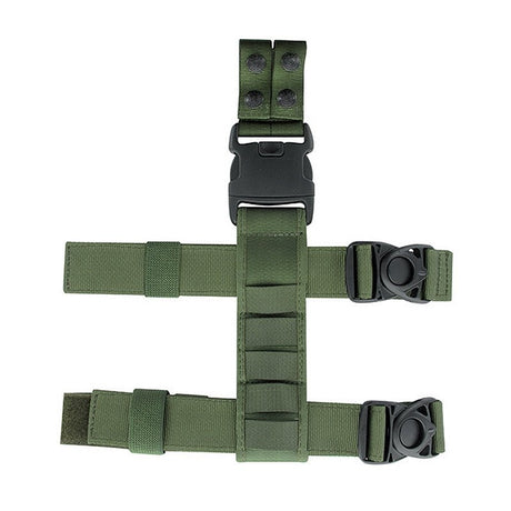 Plaque de cuisse minimaliste Cordura Od fixation MOLLE, 2 sangles Radar 1957