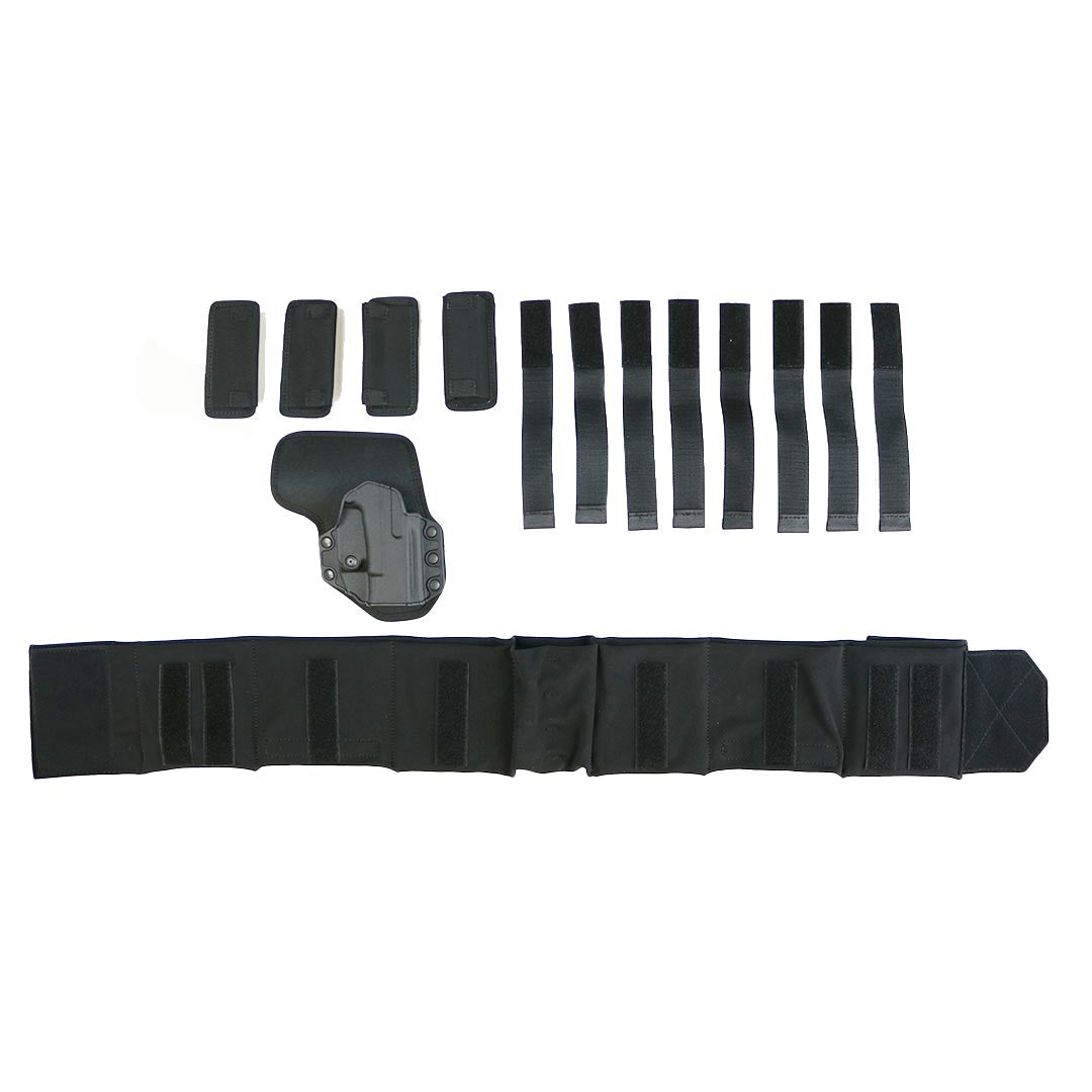 Ceinture discrète Radar 1957 avec holster Glock 17/19 et poches modulables sur inserts