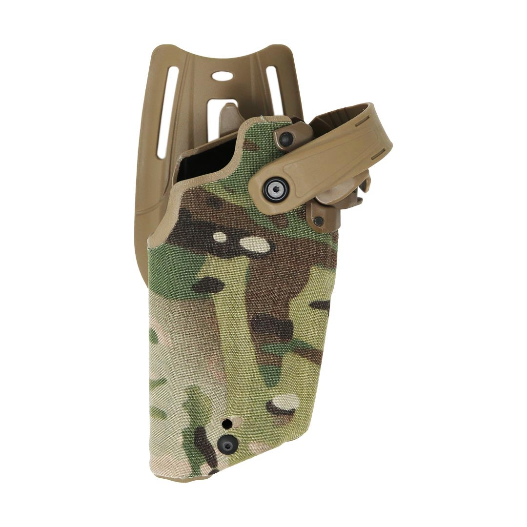 Holster T-LEP Radar 1957 Glock 17/19 Gen5 avec X300U-A et RMR, quatre rétentions en Kydex