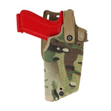 Holster T-LEP Radar 1957 Glock 17/19 Gen5 avec X300U-A et RMR, quatre rétentions en Kydex