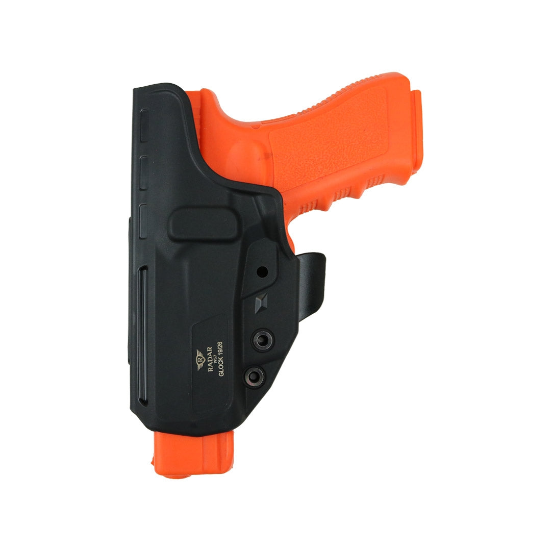 Holster inside IWB Radar 1957 Glock 19/26 en TPU injecté 90 g, ceintures jusqu'à 50 mm