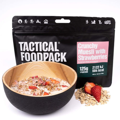 Ration lyophilisée MUESLI CROQUANT AUX FRAISES Tactical Foodpack - Autre - Welkit.com