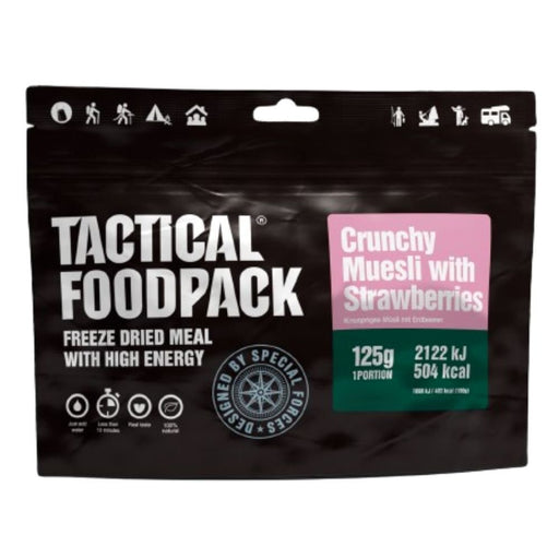 Ration lyophilisée MUESLI CROQUANT AUX FRAISES Tactical Foodpack - Autre - Welkit.com - 4744698010304 - 1