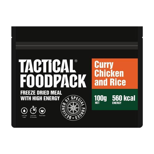 Ration lyophilisée POULET & RIZ AU CURRY | 560 KCAL Tactical Foodpack - Autre - Poulet au Curry - Welkit.com - 3662950044465 - 1