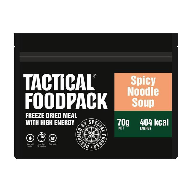 Ration lyophilisée SOUPE DE VERMICELLES ÉPICÉE 404 KCAL Tactical Foodpack - Autre - Welkit.com