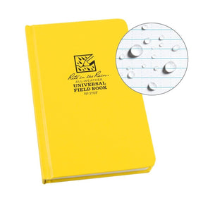 Papier étanche Mini Bound Book Fabrikoid Cover Universal Yellow Rite In The Rain