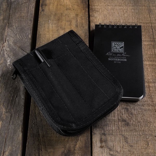 Kit carnet 7,5 x 12,5 cm Rite In The Rain housse Cordura à glissière et stylo à bille