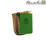 Kit carnet Tracker Rite In The Rain 14 x 20 cm housse TPU et crayon à papier