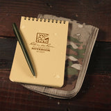 Kit carnet à spirale supérieure 7,5 x 12,5 cm Rite In The Rain stylo et housse Cordura