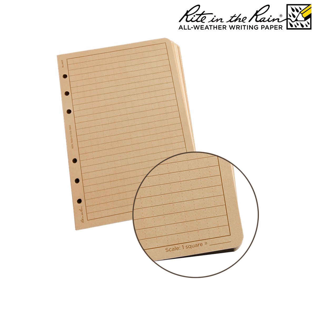 Papier tout-temps A4 Rite In The Rain pour imprimante, paquets de 200 ou 500 feuilles