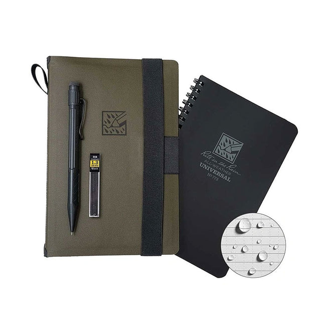 Papier étanche Kit Carnet 5.5"X 7.875"cm avec stylo et housse Rite In The Rain