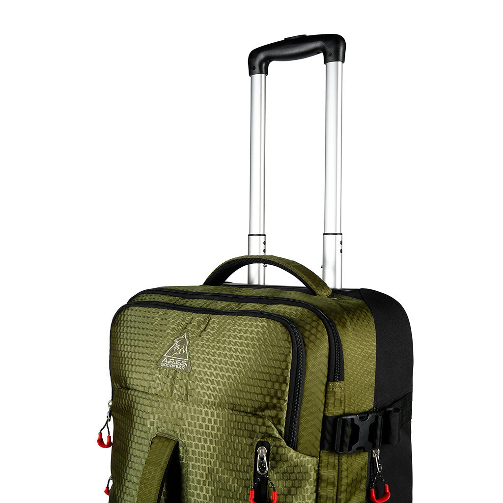 Sac de voyage cabine à roulettes Ares Elite Case 48 L toile Ripstop poche ordinateur