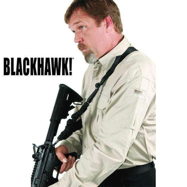 Sangle de combat 1 point DIETER CQD Blackhawk - Noir - Welkit.com