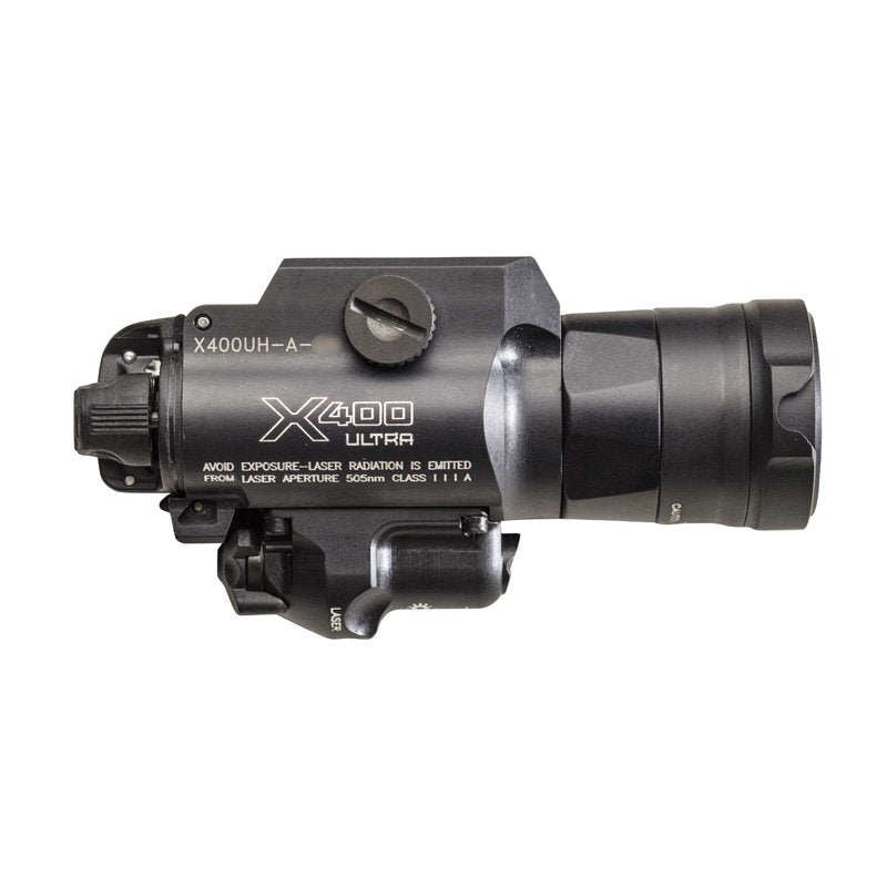 Lampe pour arme Surefire X400UH Ultra 1000 lumens laser 635 nm interface Masterfire