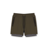 Short de sport Sprint 2-en-1 GK Undercover cuissard intégré 4 poches à glissière
