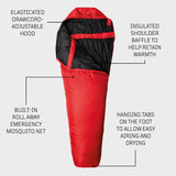 Sac de couchage de voyage Snugpak TravelPak 1 confort 7 °C moustiquaire 850 g