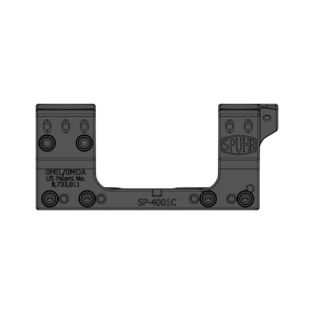 Montage de lunette Spuhr SP-4001CM Ø34 mm hauteur 30 mm 0 MIL en acier trempé