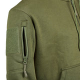 Sweat à capuche Ares polycoton 350 g/m² brodé FRENCH ARMY poche à glissière