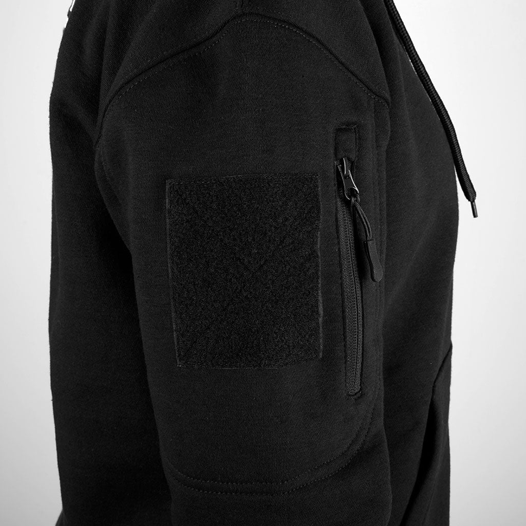 Sweat à capuche Ares polycoton 350 g/m² brodé FRENCH FORCES poche de manche