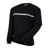 Sweat-shirt Ares col rond sérigraphié SECURITE en une couleur face et dos