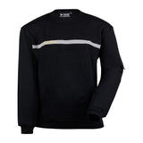 Sweat-shirt Ares col rond sérigraphié SECURITE en une couleur face et dos
