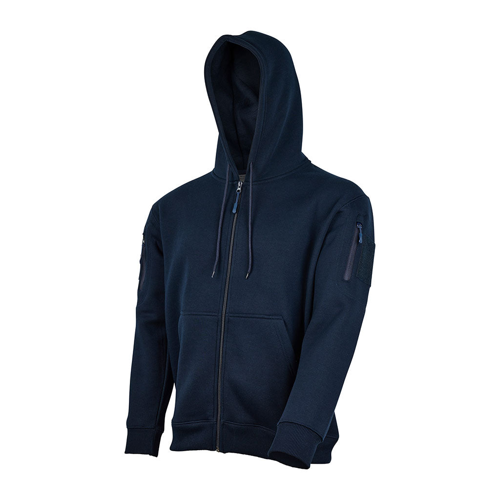 Sweat à capuche Ares à fermeture à glissière polycoton 350 g/m² poches fermées
