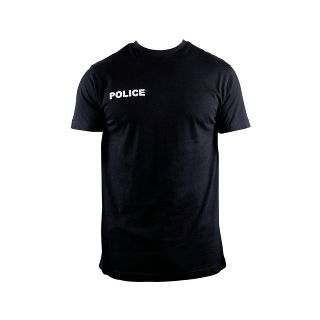 T-shirt Police GK Professional 100 % coton sérigraphié poitrine et dos col rond