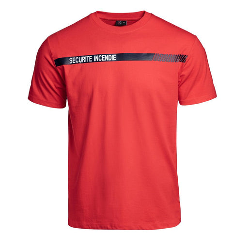 T - shirt SÉCU - ONE SÉCURITÉ INCENDIE A10 Equipment - Rouge - XS - Welkit.com - 3662422077779 - 1